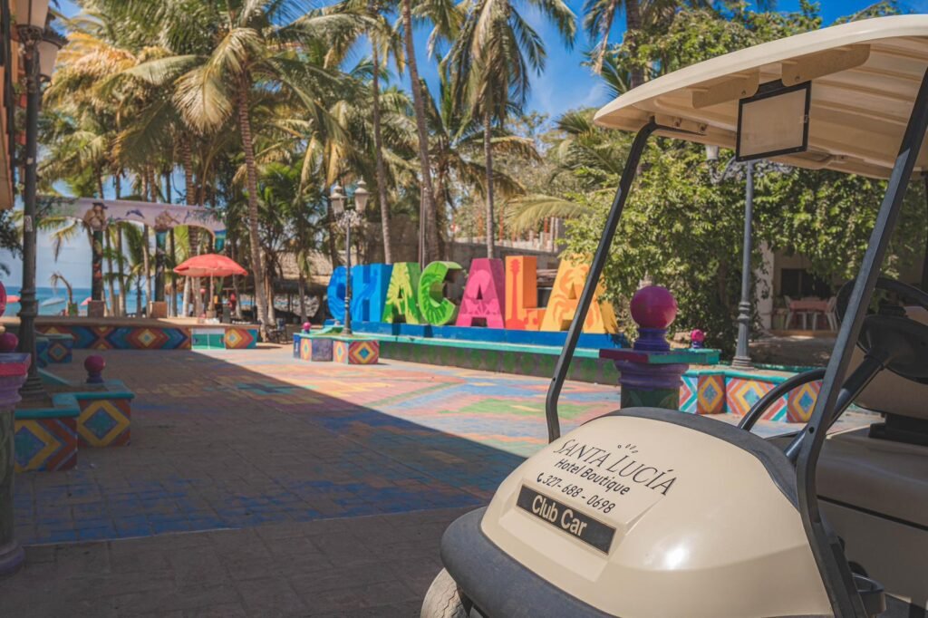Carro de golf en plaza chacala, nayarit renta carro golf playa chacala