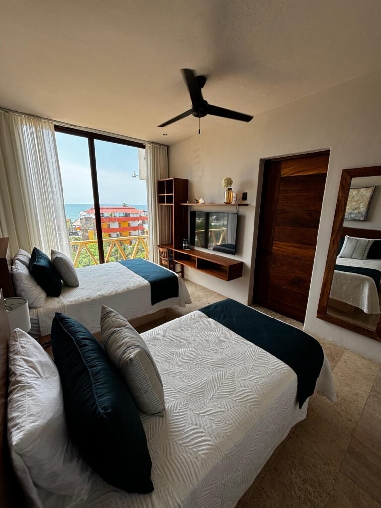 habitaciones en hotel de chacala